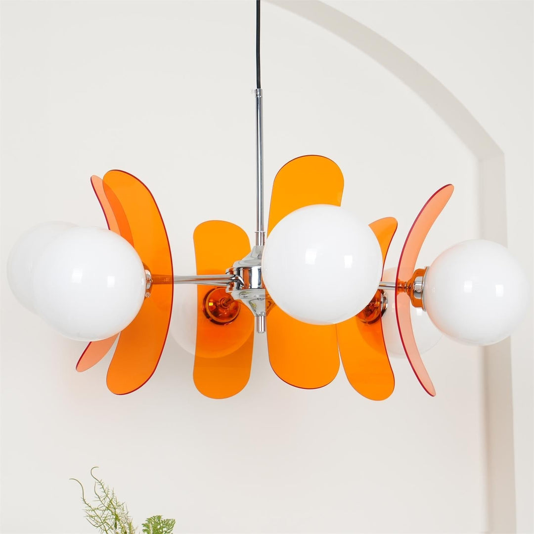 Lustra Chandelier en Verre Moderne Chrome Élégant - Neutralighting