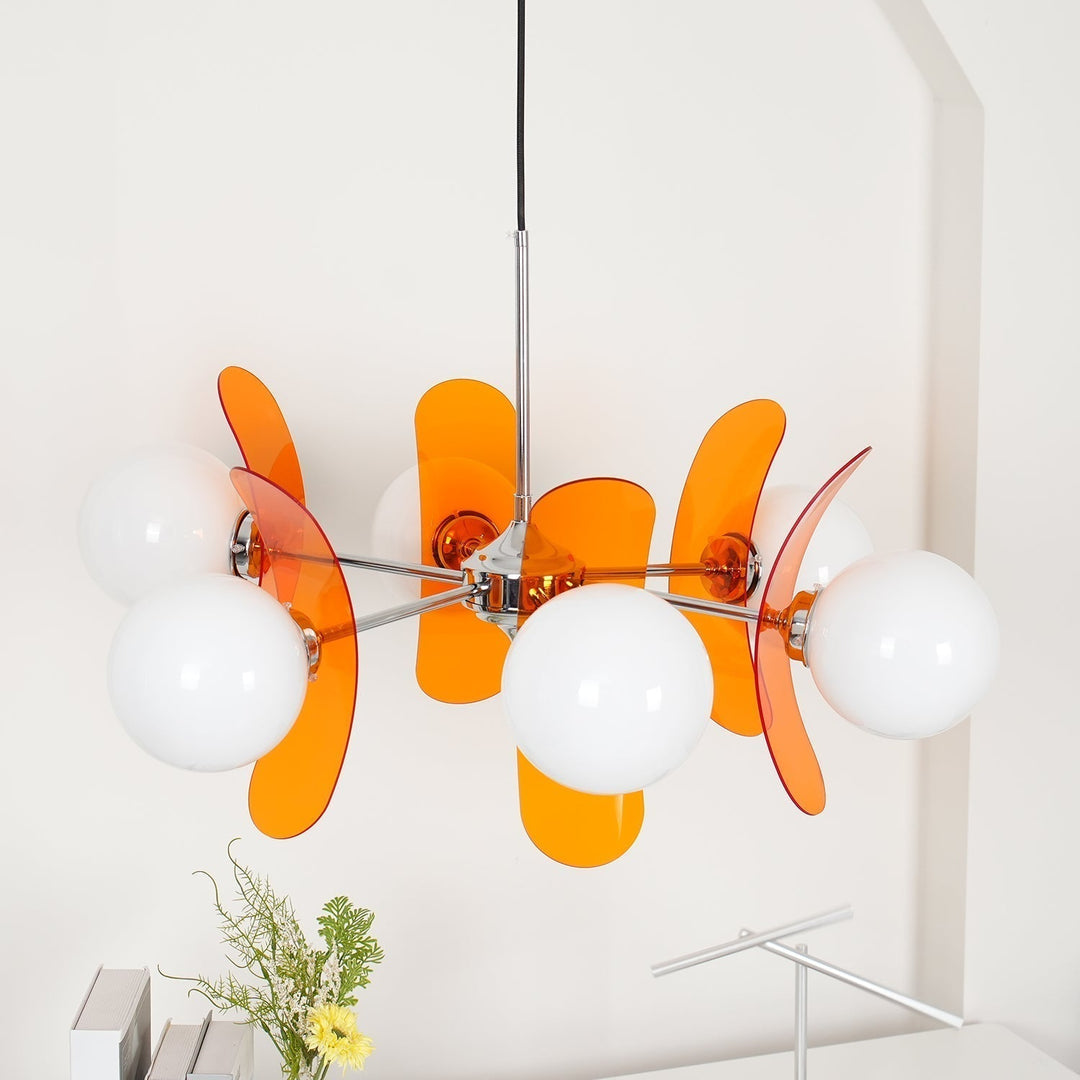 Lustra Chandelier en Verre Moderne Chrome Élégant - Neutralighting