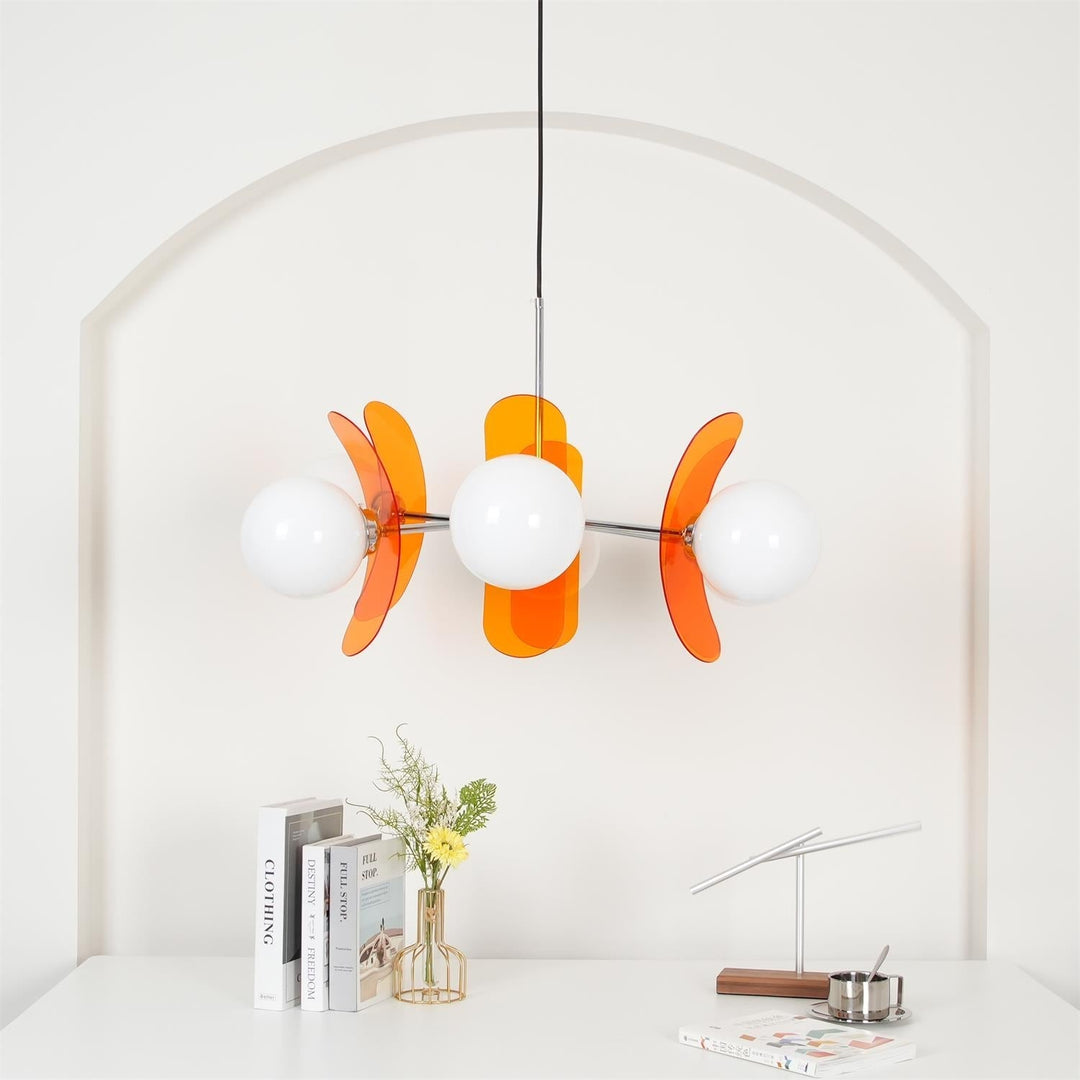 Lustra Chandelier en Verre Moderne Chrome Élégant - Neutralighting