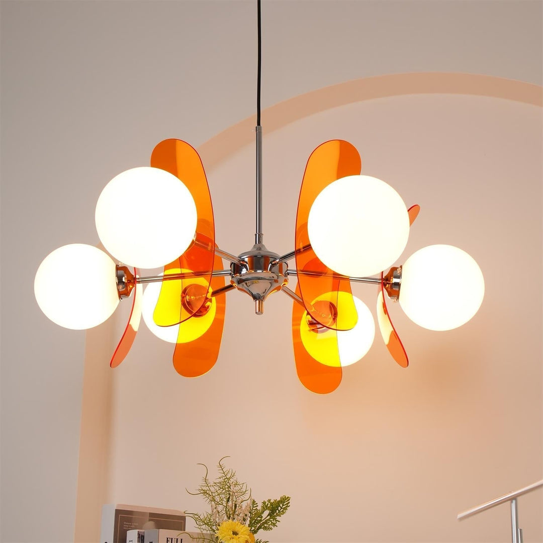 Lustra Chandelier en Verre Moderne Chrome Élégant - Neutralighting