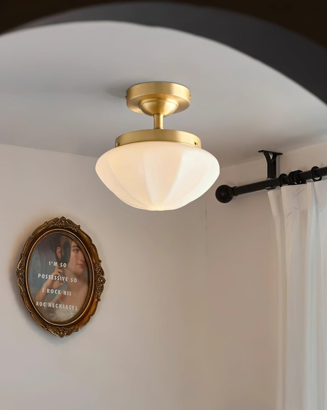 Velluto Lampe Plafonnier Métal Moderne - Neutralighting