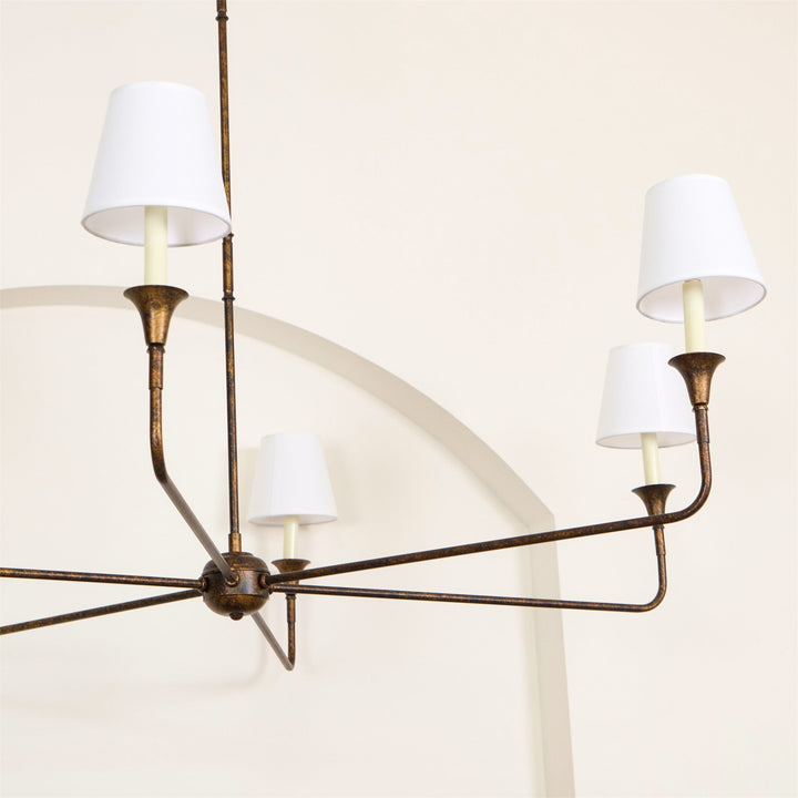 Lustra Suspension Lampe Bougie Noire Évasée - Neutralighting
