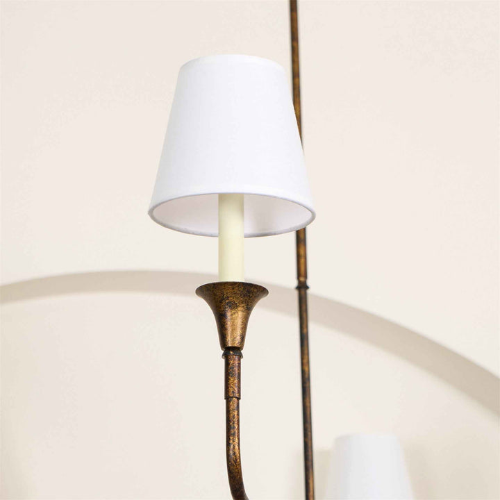 Lustra Suspension Lampe Bougie Noire Évasée - Neutralighting