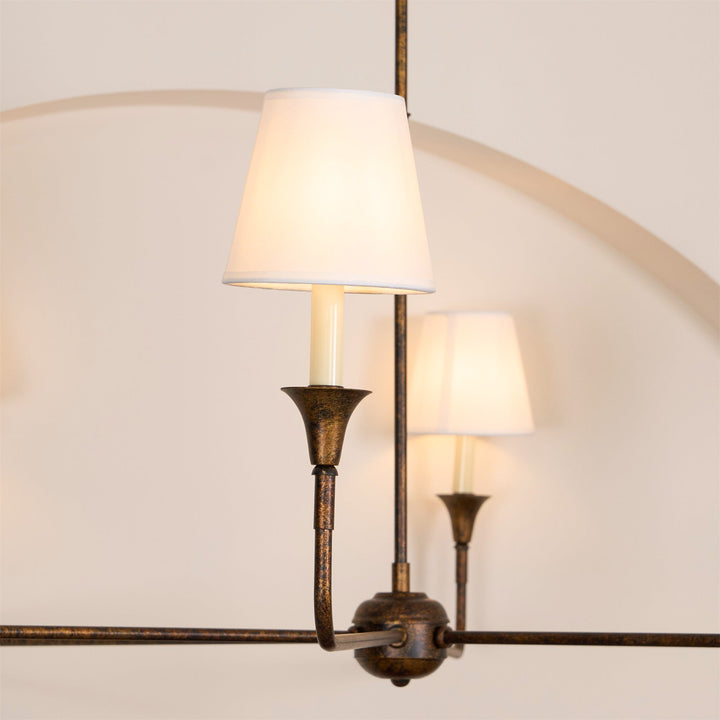 Lustra Suspension Lampe Bougie Noire Évasée - Neutralighting
