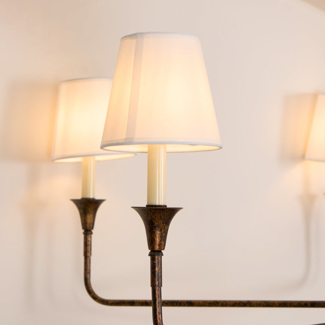 Lustra Suspension Lampe Bougie Noire Évasée - Neutralighting