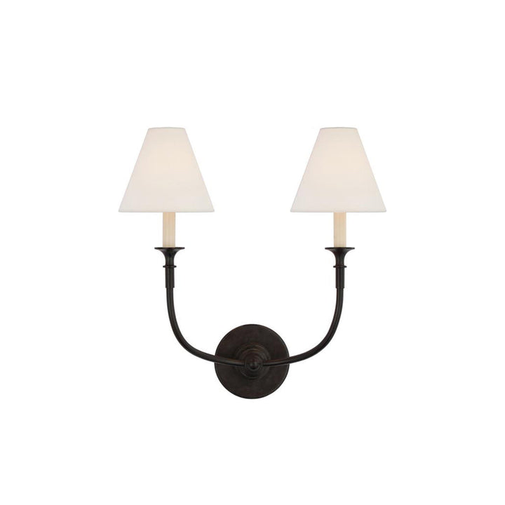 Cygnus Applique Murale Tissu Noir Minimaliste Traditionnelle Moderne - Neutralighting