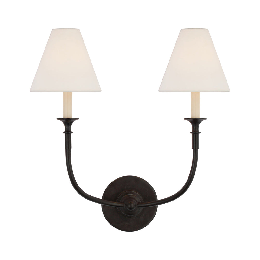 Cygnus Applique Murale Tissu Noir Minimaliste Traditionnelle Moderne - Neutralighting