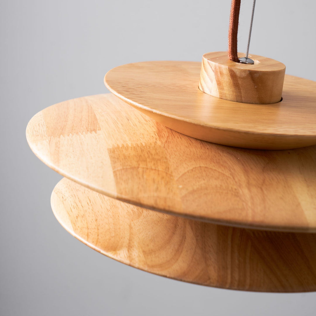 Eldora Lampe Pendante Rétro en Bois - Neutralighting