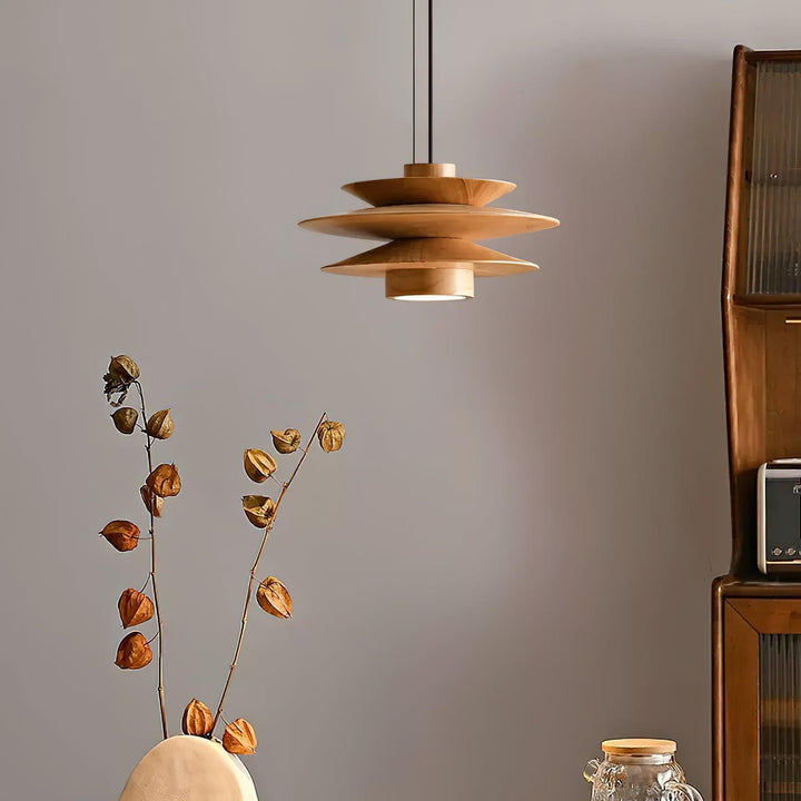Axis Suspension en Noyer Mid-Century - Neutralighting