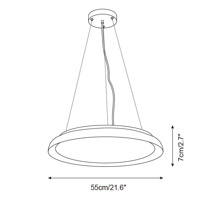 Ritta Lampe Pendante Moderne Travertin - Neutralighting