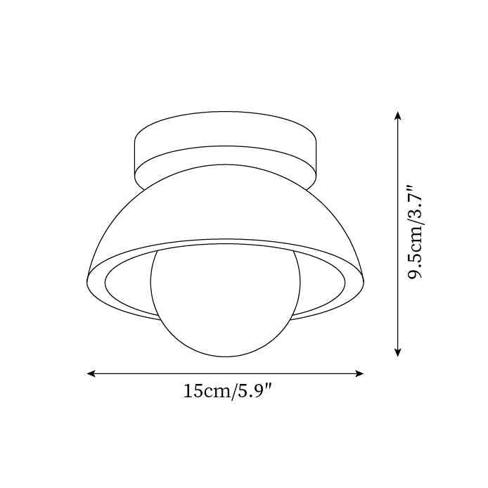 Plafonnier Mysa Bois LED
