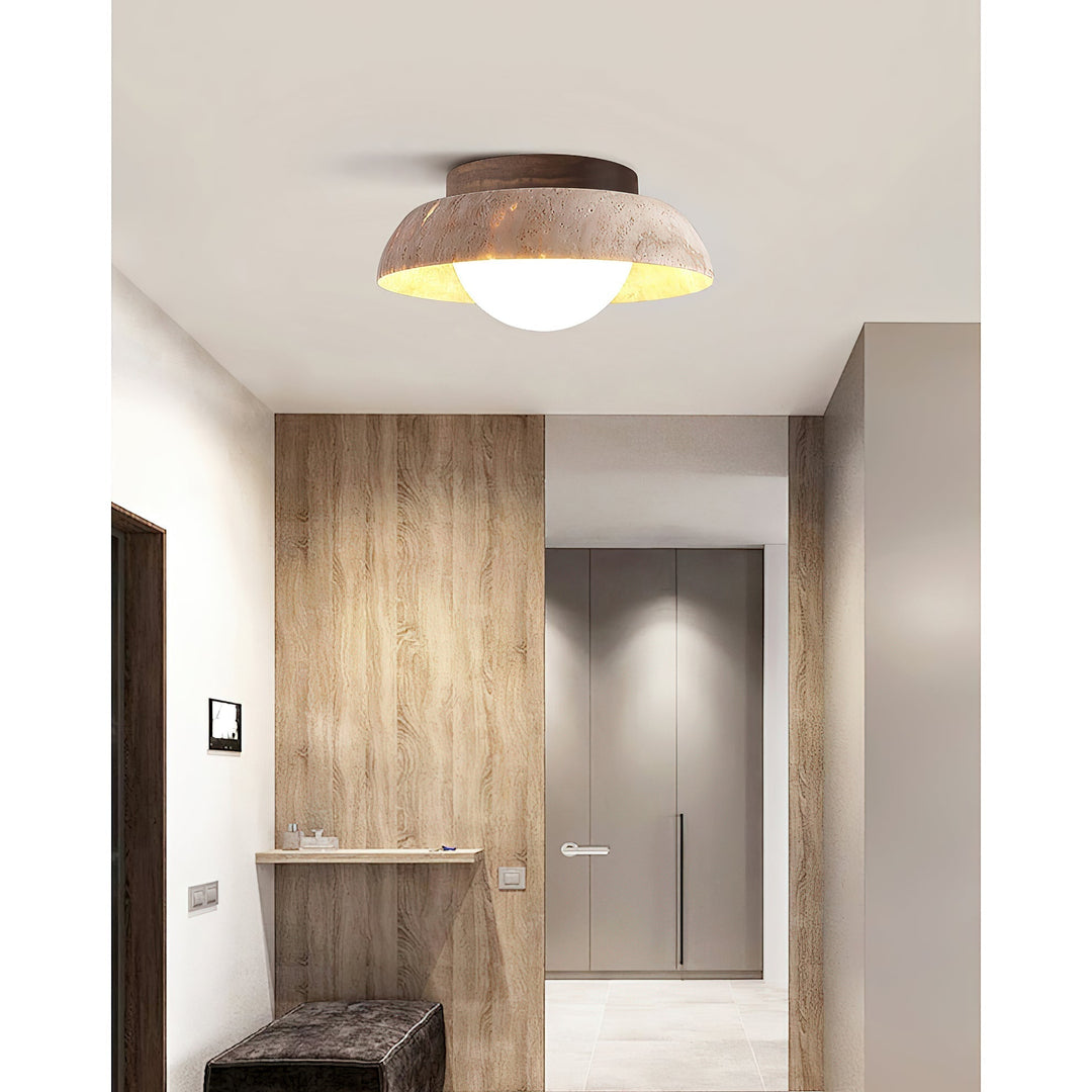 Cuvela Plafonnier Minimaliste Moderne En Travertin - Neutralighting