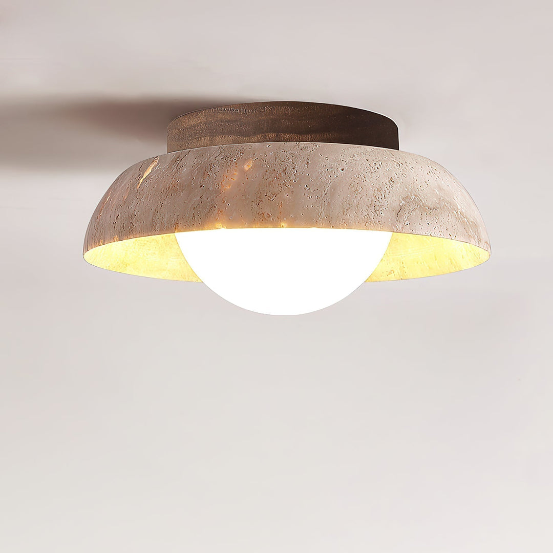 Cuvela Plafonnier Minimaliste Moderne En Travertin - Neutralighting