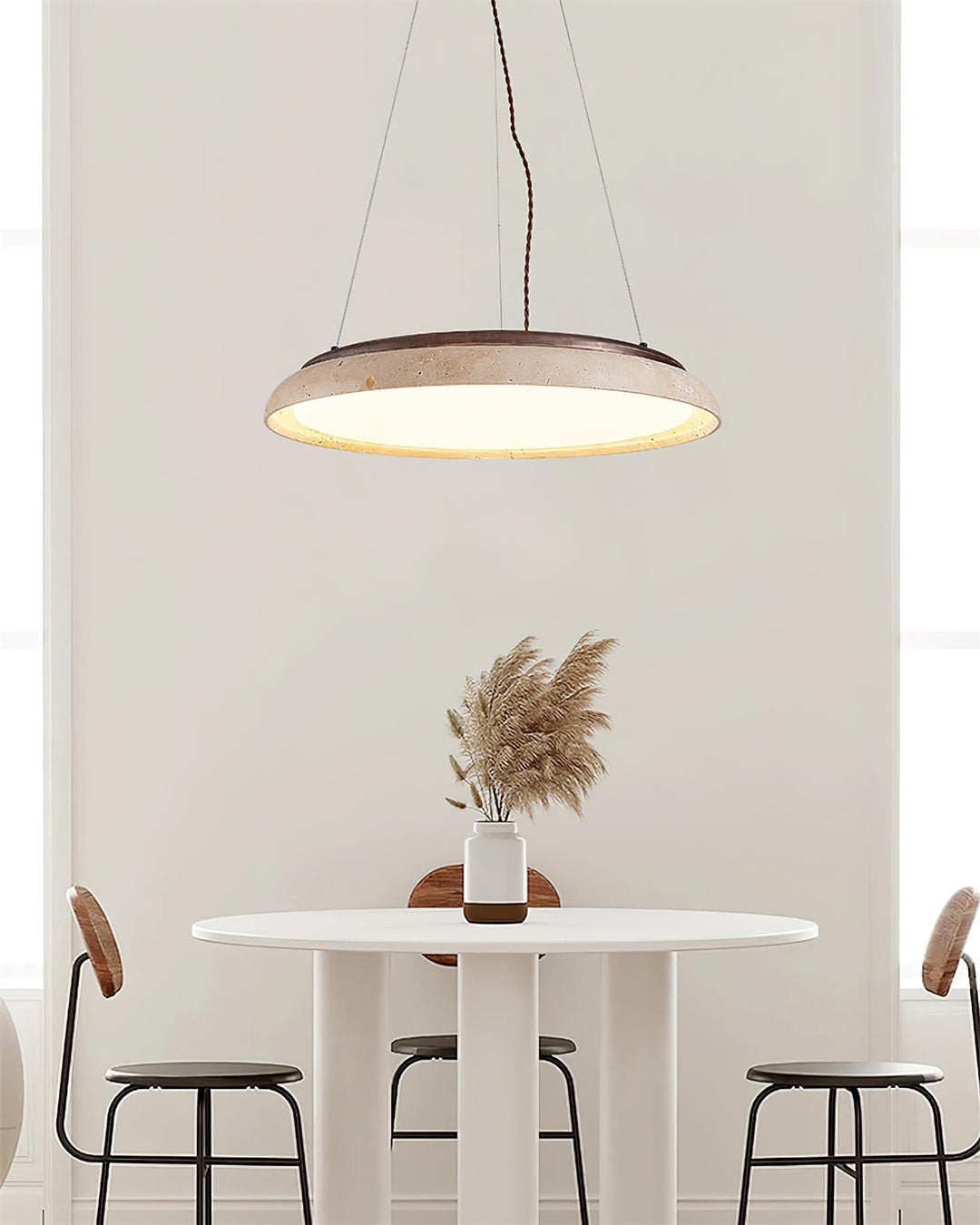 Ritta Lampe Pendante Moderne Travertin - Neutralighting
