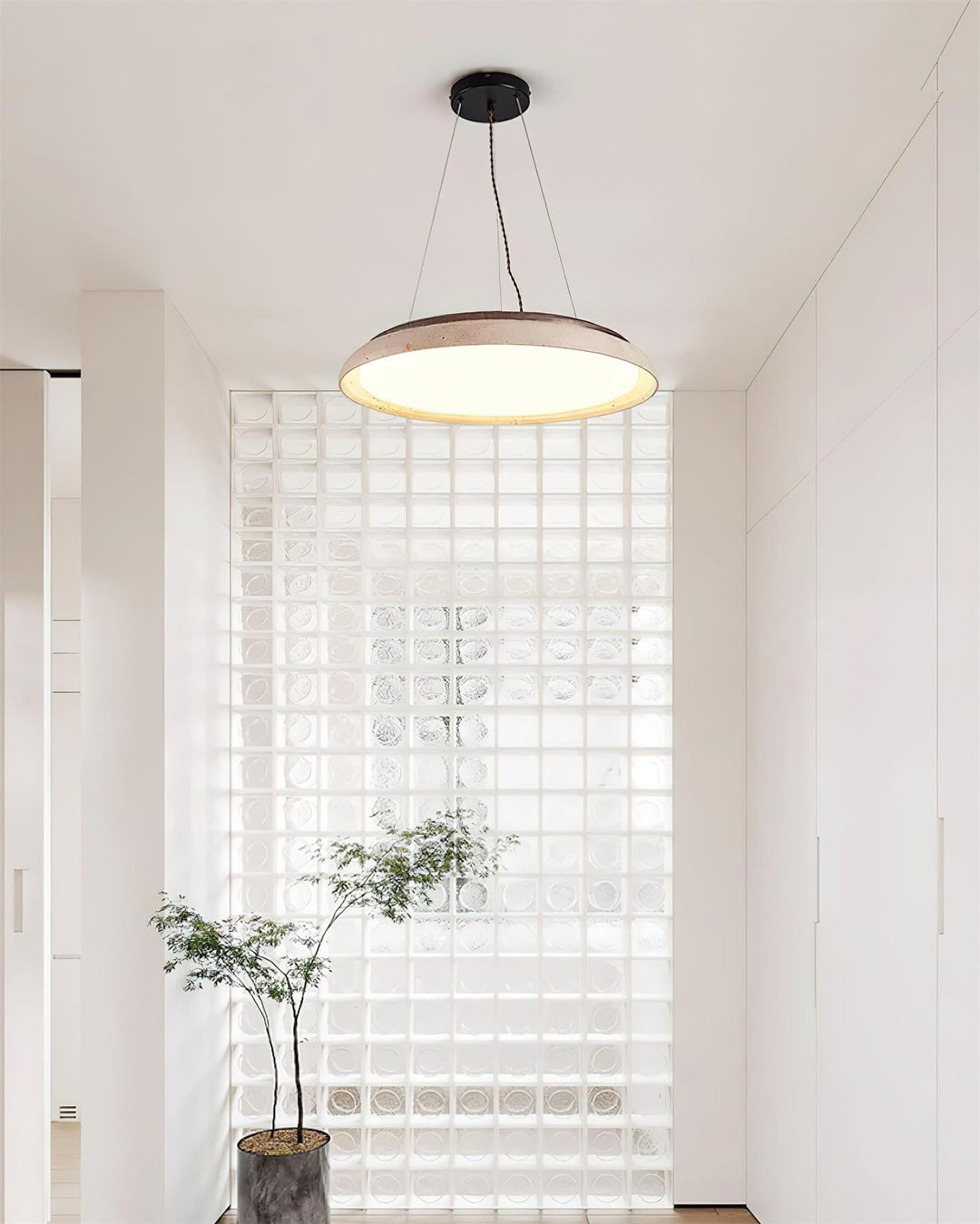Ritta Lampe Pendante Moderne Travertin - Neutralighting