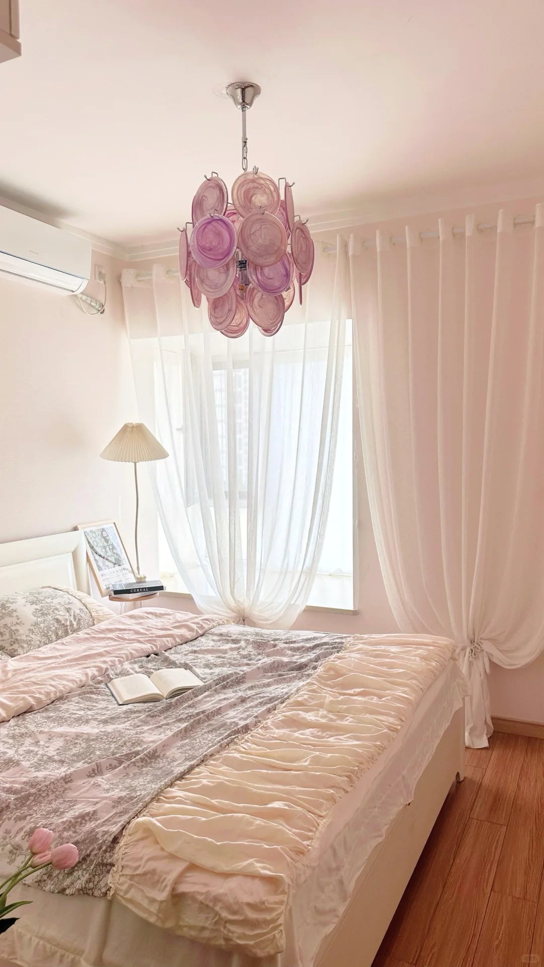 Aurora Chandelier en Verre de Murano Rose Vintage - Neutralighting