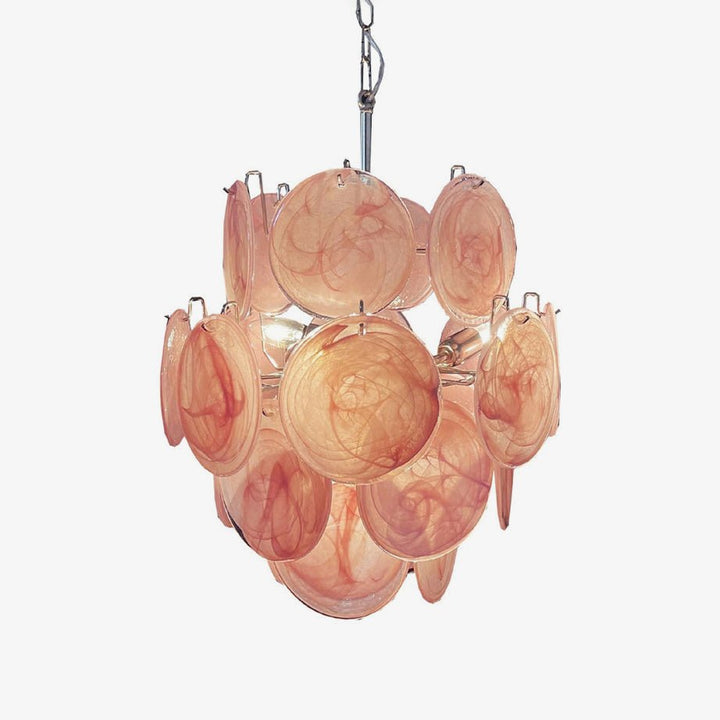 Aurora Chandelier en Verre de Murano Rose Vintage - Neutralighting