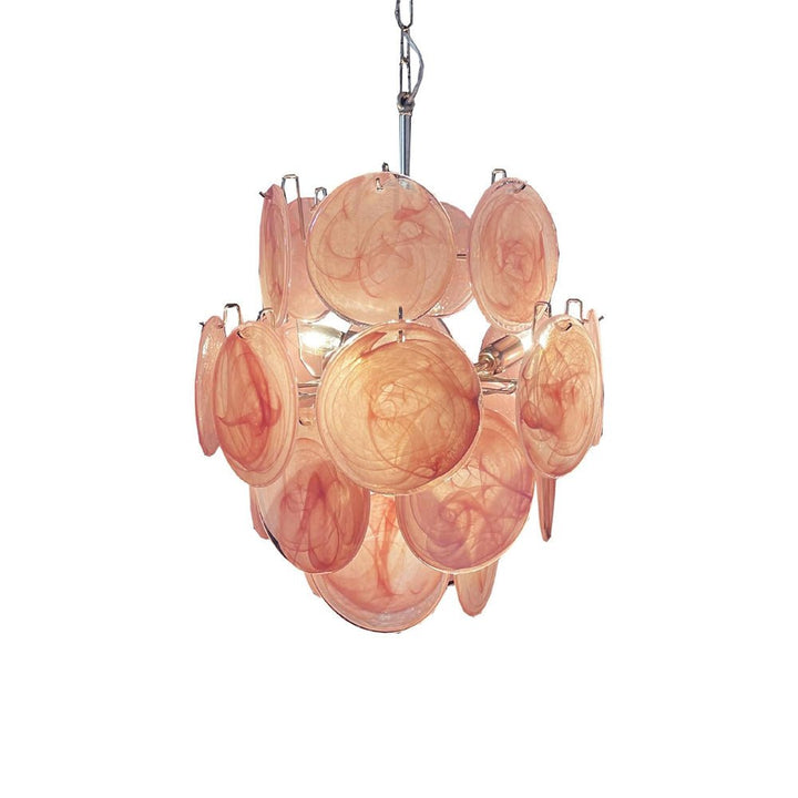 Aurora Chandelier en Verre de Murano Rose Vintage - Neutralighting