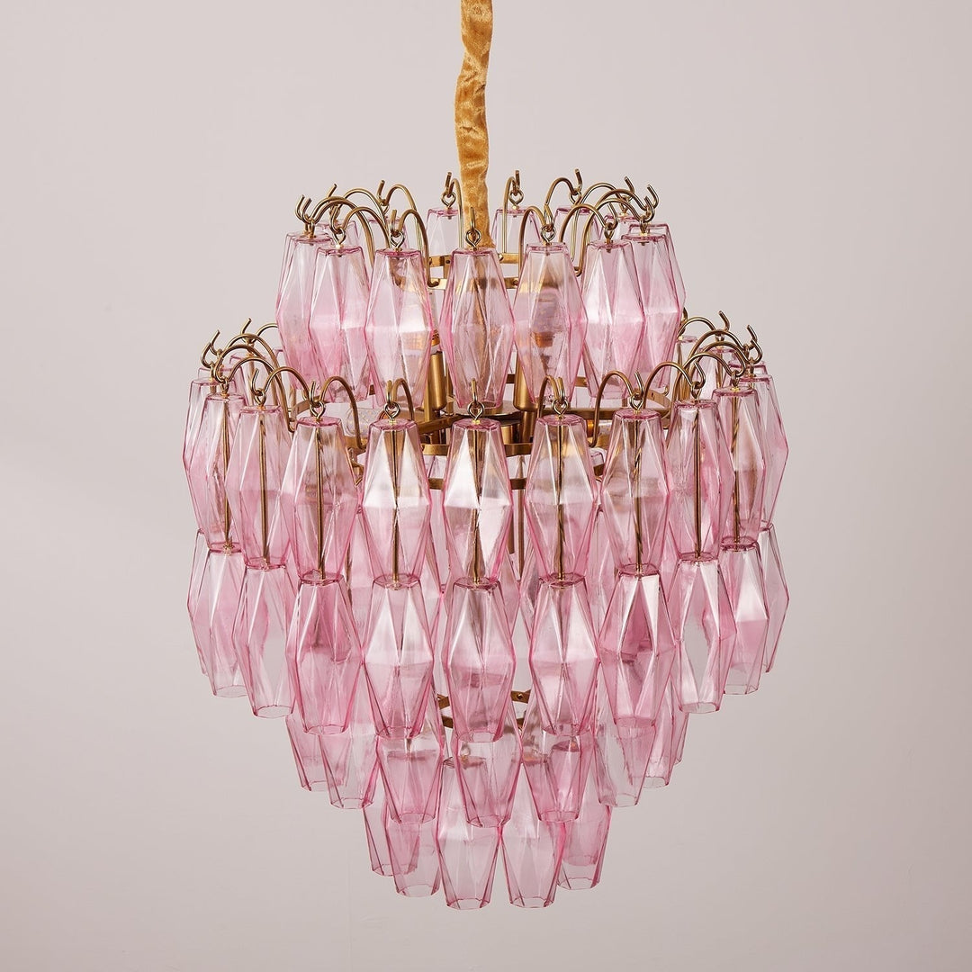Aurora Lustre Rose Murano Verre Superposé Glamour - Neutralighting