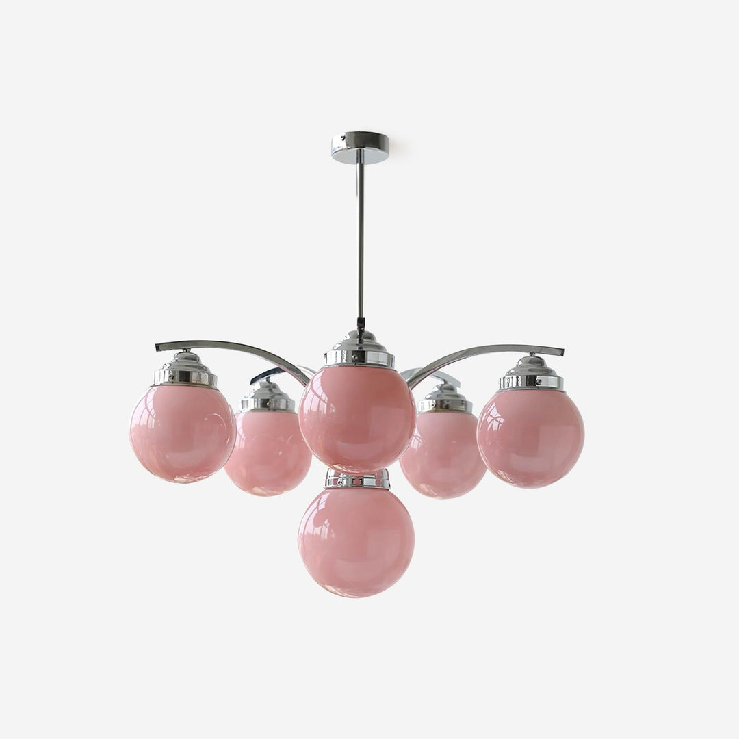 Lustra Chandelier en Verre Rose - Neutralighting