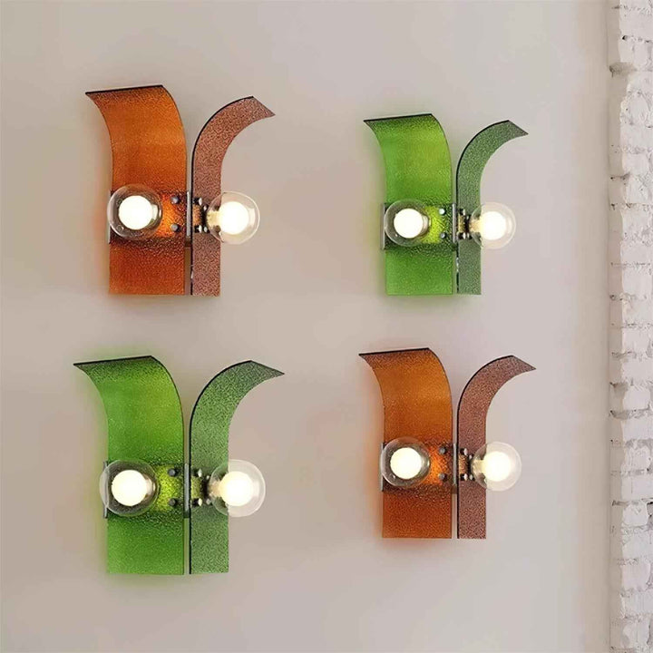 Plafonnier Virelli Verre 18cm Vert LED 5W