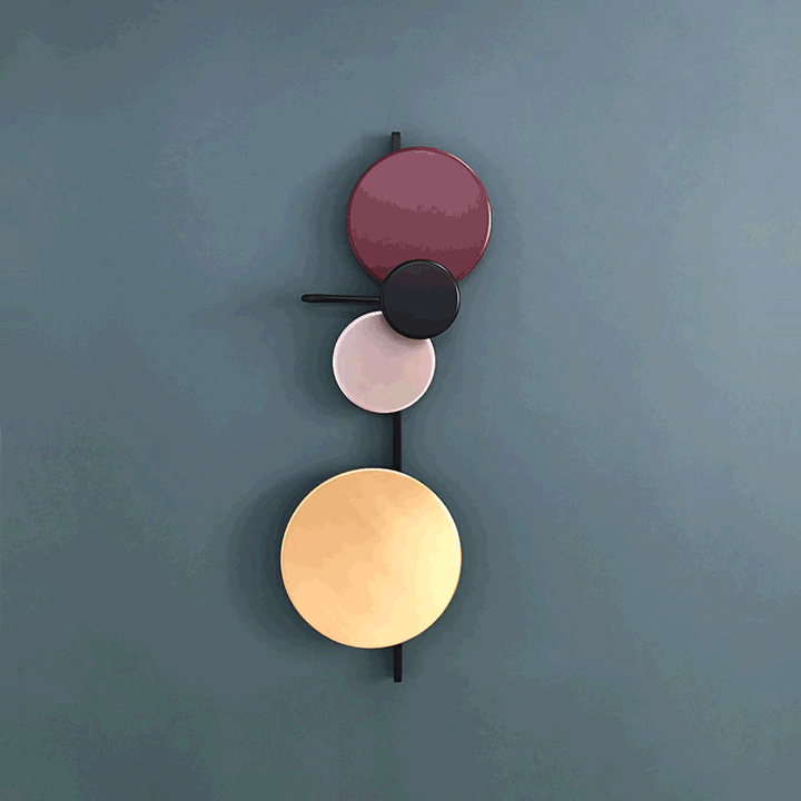 Lustra Lampe Murale Artistique à Disques Magnétiques - Neutralighting