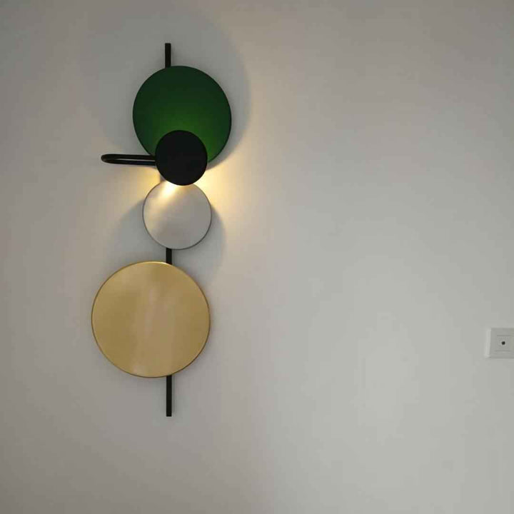 Lustra Métal 18cm Vert LED