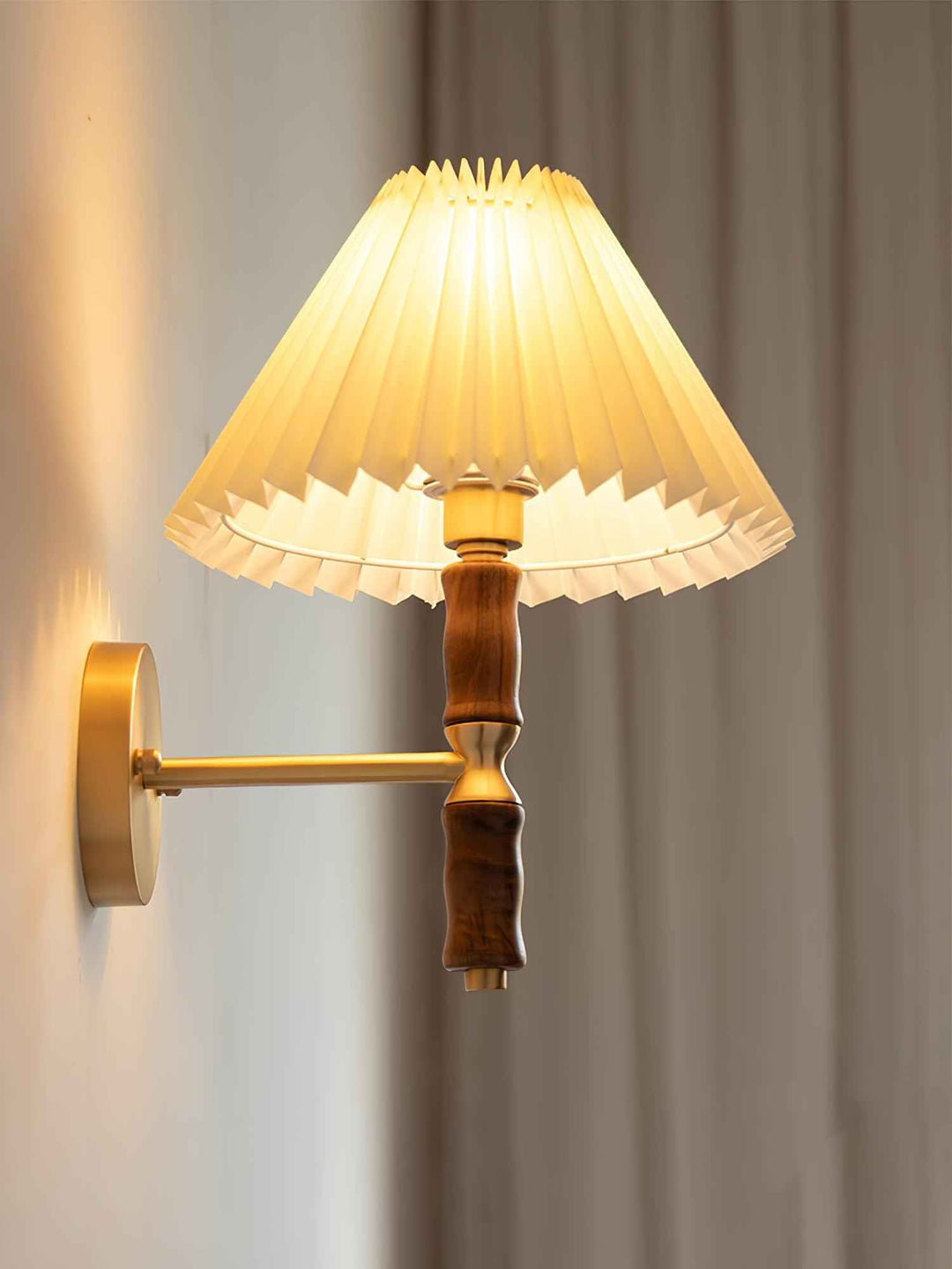 Ernest Métal 31cm Noyer LED