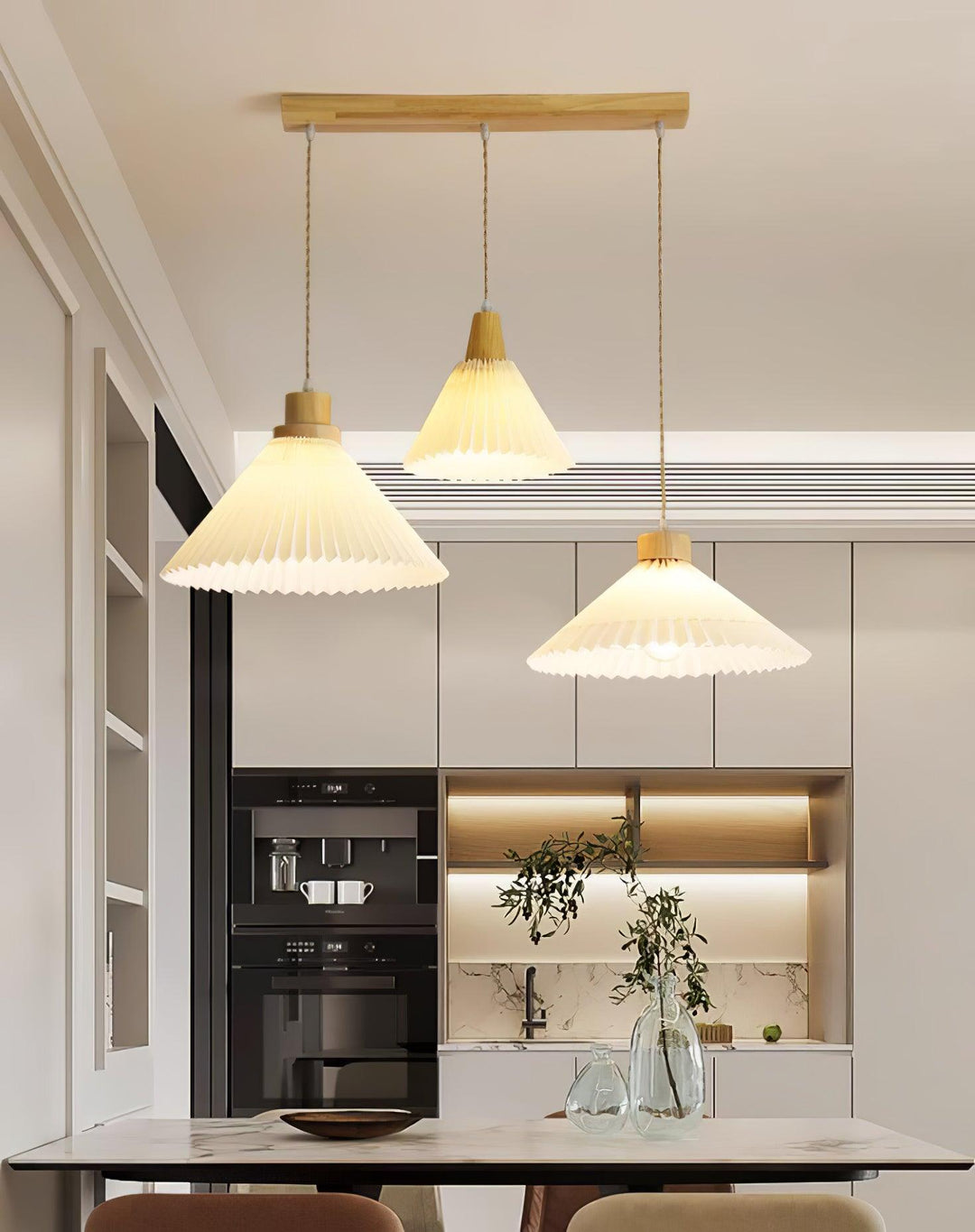 Flora Lampe Pendante en Bois Moderne - Neutralighting