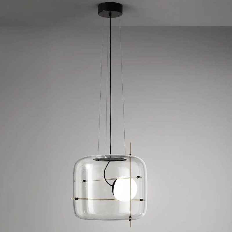 Lune Lampe Pendante en Verre Contemporaine - Neutralighting