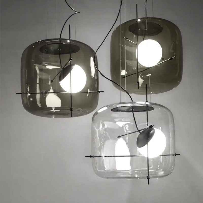 Lune Lampe Pendante en Verre Contemporaine - Neutralighting