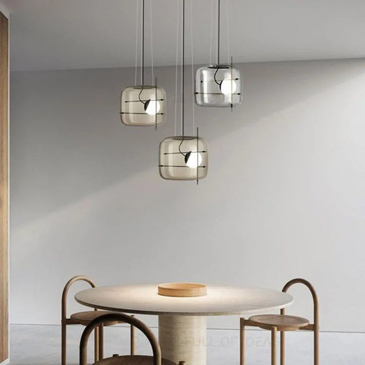 Lune Lampe Pendante en Verre Contemporaine - Neutralighting