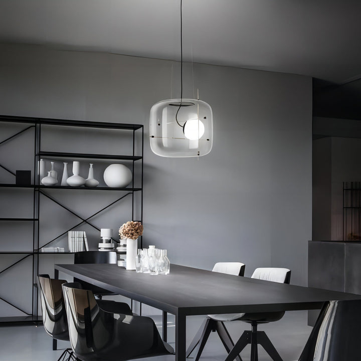 Lune Lampe Pendante en Verre Contemporaine - Neutralighting