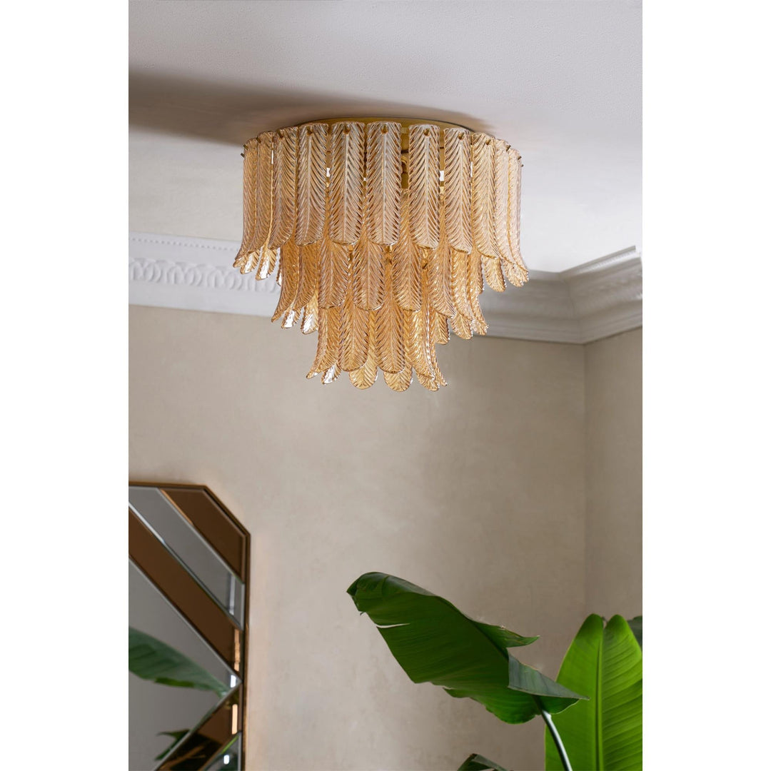 Vosolara Plafonnier Laiton Verre Luxe - Neutralighting
