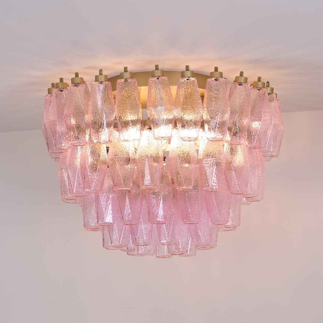 Aurora Verre 65cm Doré LED