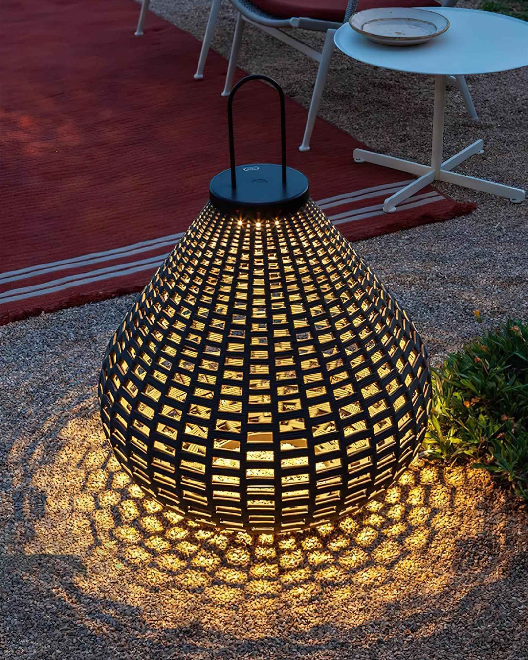Poltrona Acier 36cm Noir LED