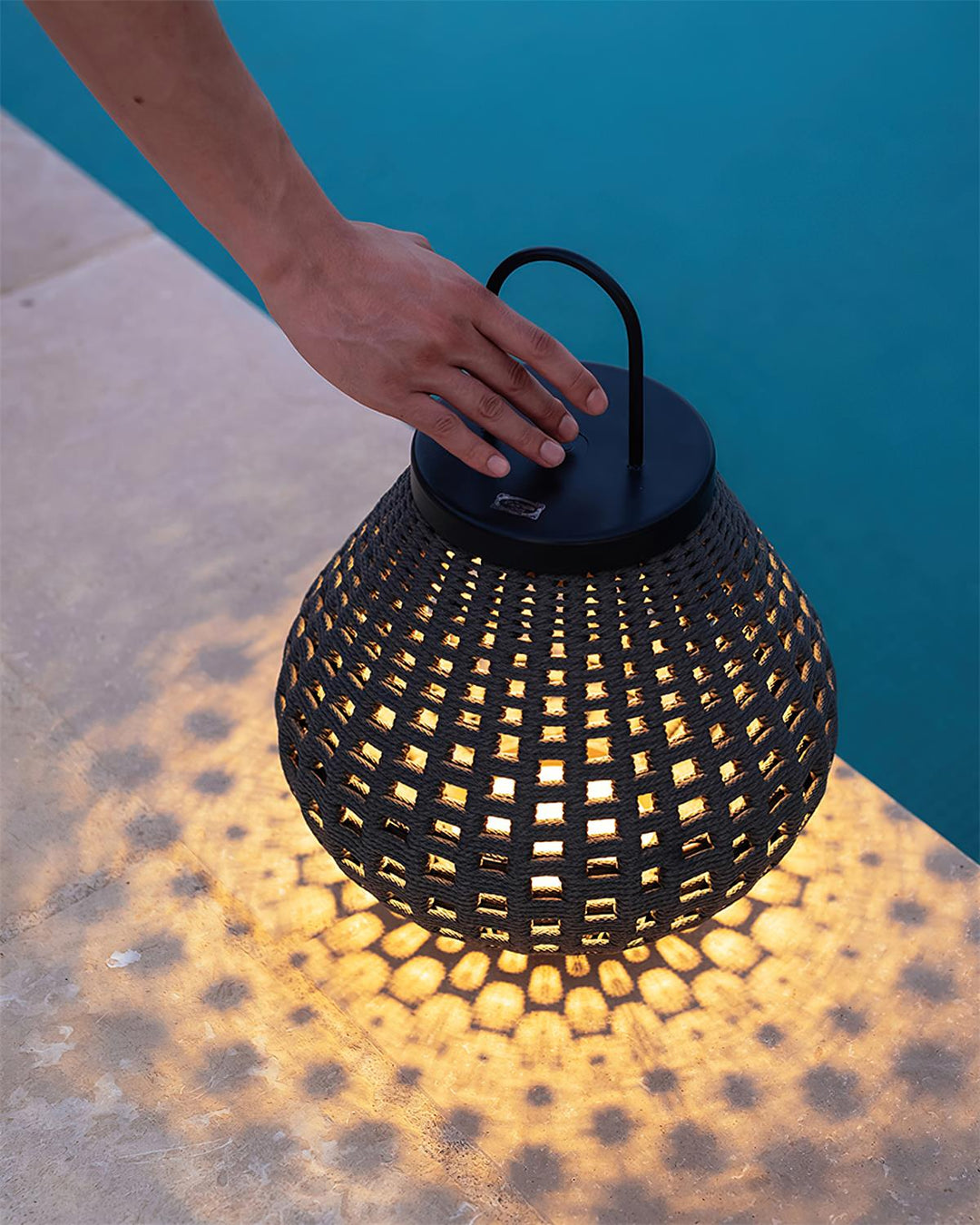 Poltrona Lampe Extérieure Lanterne Rattan Goutte d&