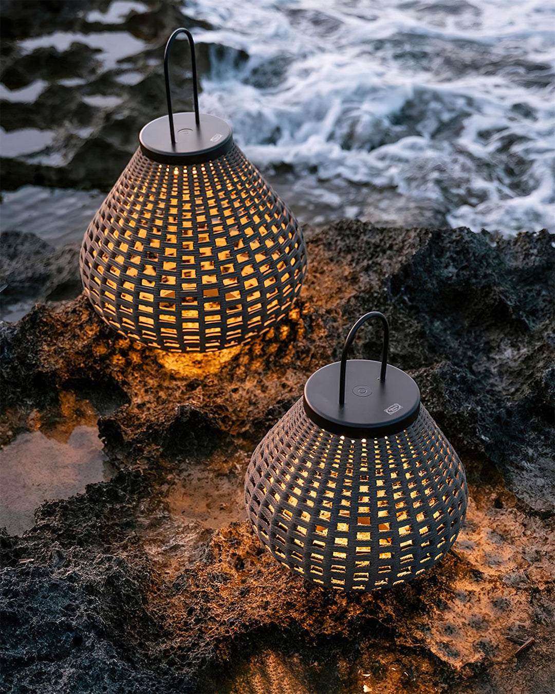 Poltrona Lampe Extérieure Lanterne Rattan Goutte d&