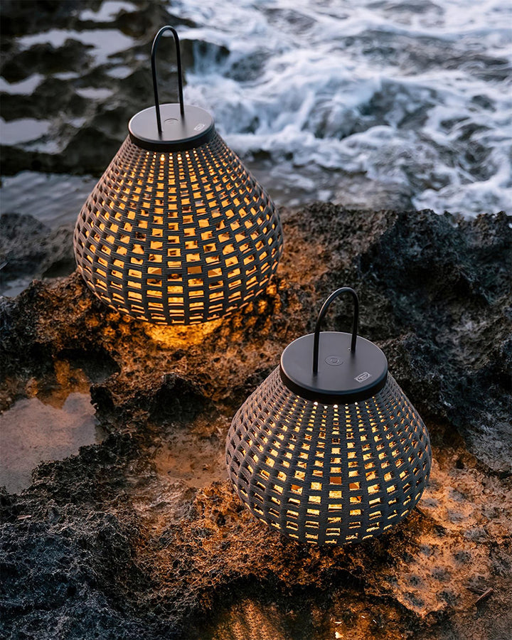 Poltrona Lampe Extérieure Lanterne Rattan Goutte d&