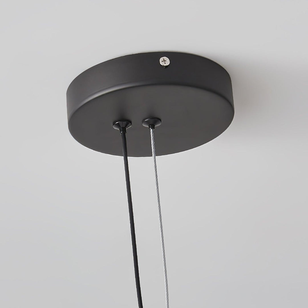 Lustra Suspension Lampe Anneau Noir Rond - Neutralighting