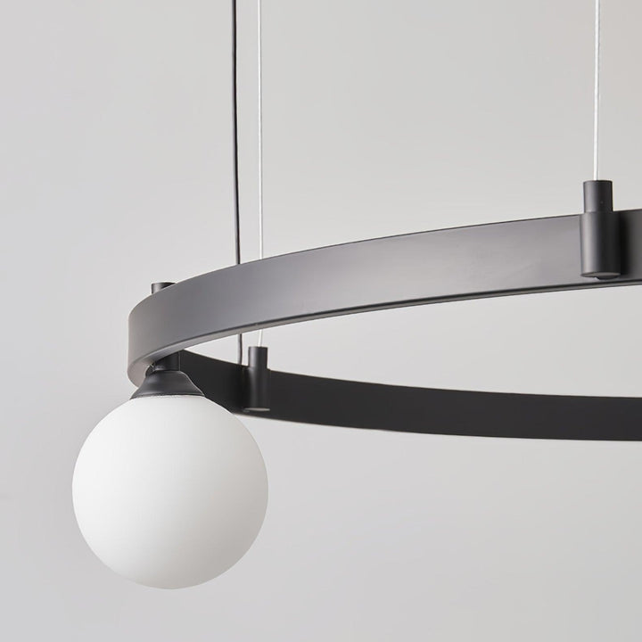 Lustra Suspension Lampe Anneau Noir Rond - Neutralighting