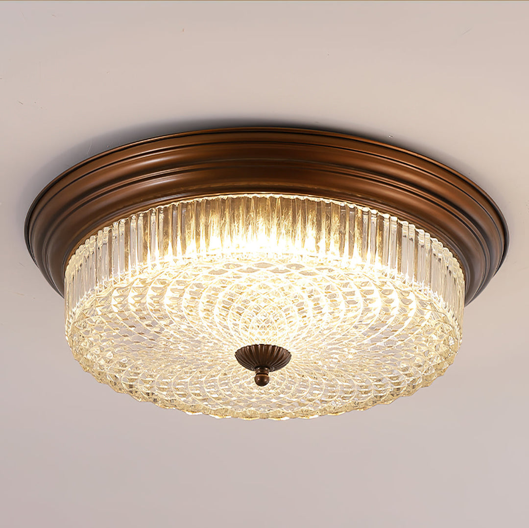 Ulcarir Lampe de Plafond Métal Verre Rétro Minimaliste Moderne - Neutralighting