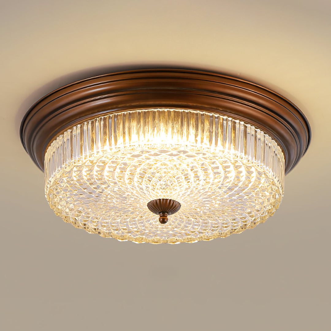 Ulcarir Lampe de Plafond Métal Verre Rétro Minimaliste Moderne - Neutralighting