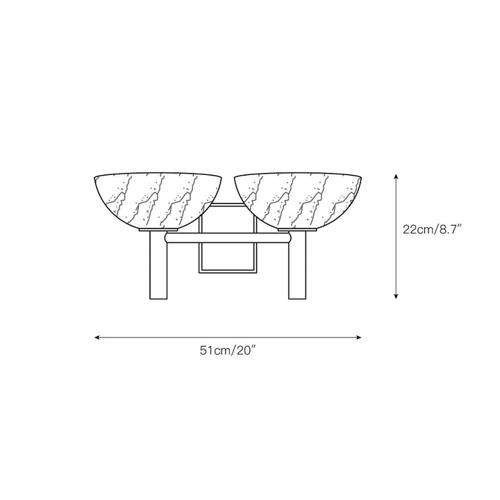 Weft Lampe Murale En Albâtre Et Métal Minimaliste Moderne - Neutralighting