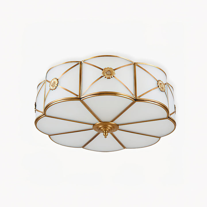 Solara Plafonnier Laiton Coquille Dépoli Classique - Neutralighting