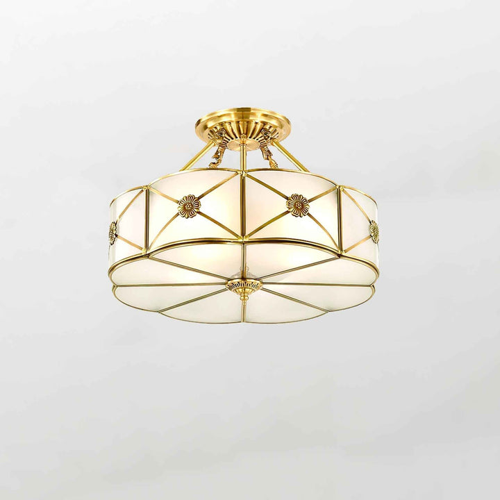 Solara Verre 15cm Blanc LED