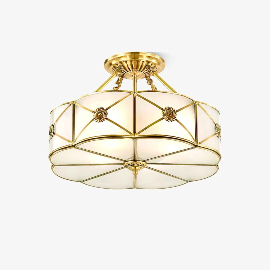 Solara Verre 15cm Blanc LED