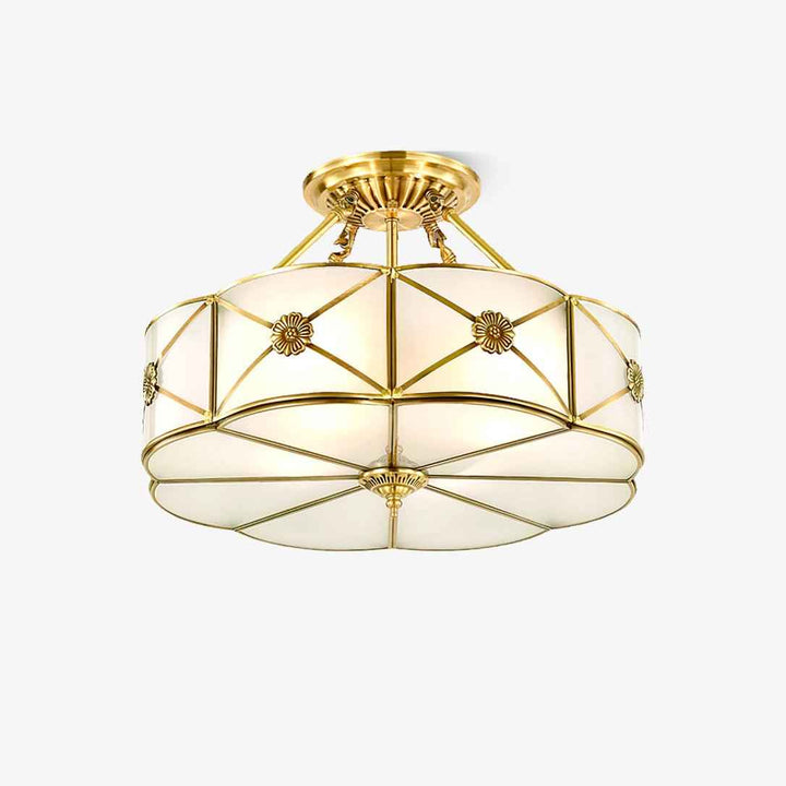 Solara Verre 15cm Blanc LED