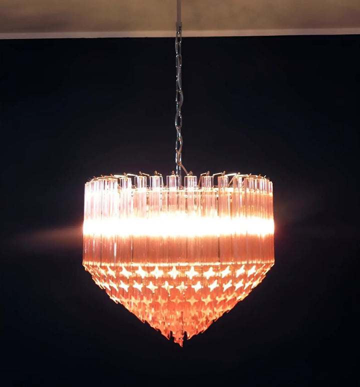 Aurora Lustre Rose Verre Prismes Géométrique - Neutralighting