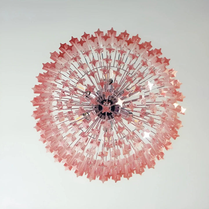 Aurora Lustre Rose Verre Prismes Géométrique - Neutralighting